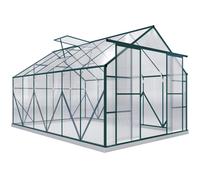 Outsunny 8X12Ft Polycarbonate Walk-in Greenhouse Outdoor With Double Sliding Door, Clear