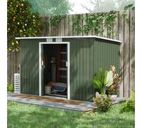 9 x 4FT Outdoor Storage Shed, Green
