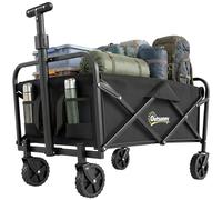 Outsunny 93L Festival Trolley on Wheels 100kg Heavy Duty Garden Cart Black