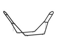 Outsunny 9ft Hammock Stand Adjustable Hammock Frame with Non-Slip Feet for Indoor Outdoor, 250 kg Capacity, Black