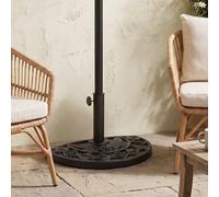 Outsunny 9Kg Half Round Parasol Base Heavy Duty Weighted Umbrella Holder Stand