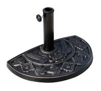 Outsunny 9Kg Half Round Parasol Umbrella Base Resin Outdoor Garden Furniture