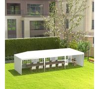 Outsunny 9M X 3M Outdoor Garden Gazebo Wedding Party Tent Canopy Marquee White