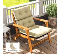 Outsunny 115cm x 56cm Garden Adirondack Folding Padded Seat Cushion - Beige, none