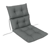 Outsunny Adirondack Chair Cushion Rocking Chair Cushion w/ Ties, Light Grey, Grey