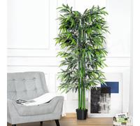 Outsunny Artificial Bamboo Tree Plant Greenary In a Pot 1.8M for Home