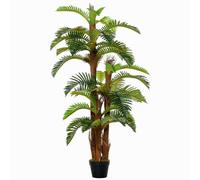 Outsunny Artificial 150cm Potted Fern Plant, Green