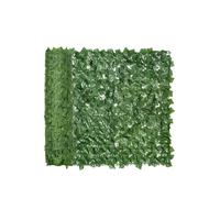 Outsunny Artificial Leaf Hedge Panel Garden Fence Privacy Screen In Green Green
