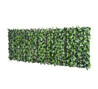 Outsunny Artificial Leaf Hedge Screen Privacy Fence Panel for Garden 3Mx1M