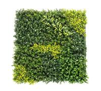 Outsunny Artificial Plant Wall Panel, 100x100 cm Artificial Grass Backdrop Wall, Green
