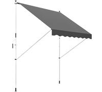 Outsunny 3 x 1.5 m Retractable patio Awning Floor-to-ceiling shade, Beige - 300cm x 150cm x 280cm
