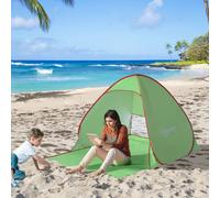 OUTSUNNY Beach Tent Instant Camping Portable Pop up Automatic Carry Case Blue Hiking in Green Outsunny Green