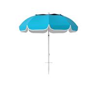 Outsunny Beach Umbrella Portable with Sand Anchor, Adjustable Height &