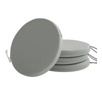 OUTSUNNY Bistro Chair Cushions, Chair Pads Set of 4 in Light Grey Outsunny Light Grey