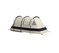 Outsunny Camping Tent, 4-5 Man Blackout Tent with Bedroom and Living Room, 3000mm Waterproof, Portable Carry Bag, for Festival Hiking Fishing (Khaki)