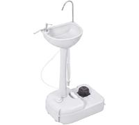 Outsunny Camping Sink 17L Portable Hand Wash Station with Towel Holder