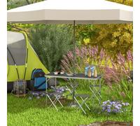 Outsunny Camping Table And Chairs Outdoor Indoor Use For Bbq Picnic Garden