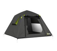 Outsunny Camping Tent 2 Man Dome 3000mm Waterproof Grey | 2 Doors, 2 Windows, Sewn-in Groundsheet, Carry Bag, Top Hook, Fishing, Hiking, Festival