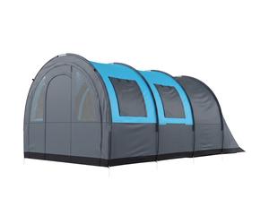 Outsunny Camping Tent, 3000Mm Waterproof Family Tent For 3 Man In Grey Grey
