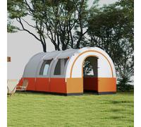 Outsunny Camping Tent 3000mm Waterproof Family Tent for 5-6 Man Cream/Orange, none