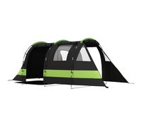 Outsunny Blackout Camping Tent with Bedroom & Living Room for 4-5 Person, Black