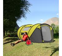 Outsunny 4-5 Adult Pop-up Tent - Yellow