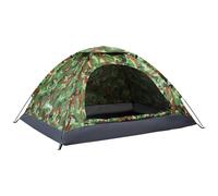 Outsunny 2 Person Camouflage Tent with Zipped Doors, Storage Pocket, Portable Handy Bag, Multi