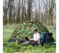 OUTSUNNY Camping Tent for 2 Person Dome Tent w/ Storage Pocket Outsunny Multicolor