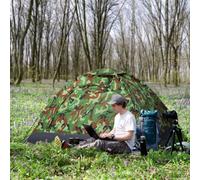Outsunny Camping Tent for 2 Person Dome Tent w/ Storage Pocket Multicoloured