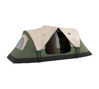 Outsunny Camping Tent for 6-8 Man with 2000mm Waterproof Rainfly and Carry Bag for Fishing Hiking Festival, Dark Green