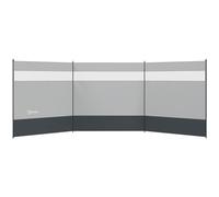 Outsunny Camping Windbreak with Clear Windows and Carry Bag 440 x 140cm Grey, none