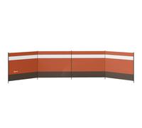 Outsunny Camping Windbreaker with Clear Windows and Steel Poles, for Beach Caravan Campervan, 725 x 140cm, Orange