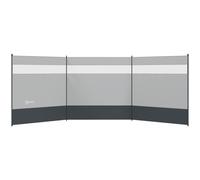 Outsunny Camping Windbreak with Clear Windows and Carry Bag 440 x 140cm Grey, none