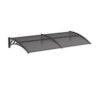 OutSunny Canopy Water-Resistant Polycarbonate, Polypropylene Black