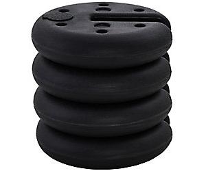 Outsunny Canopy Weight Plate Black 60 x 250 mm