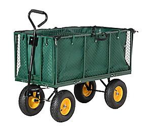 OutSunny Cart dark green 570 x 1,380 x 840 mm