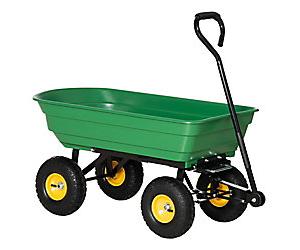 OutSunny Cart Green 520 x 1,090 x 940 mm