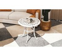 Outsunny Cast Aluminium Garden Side Table: Outsunny Cast Aluminium Round Side Table