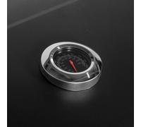 Outsunny Charcoal Grill BBQ Trolley Wheels Shelf Side Thermometer Steel Black