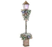 OUTSUNNY Christmas Street Lamp, Outdoor Lighted Christmas Tree Lamp Post | Size: 150 cm Outsunny Multicolor 150 cm