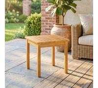 Outsunny Coffee Table Fully Assembled Square Natural Wood
