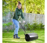 Outsunny Combination Push W/ 38L Sand Or Water Garden Black Black