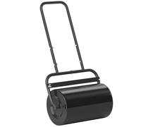 Outsunny Combination Push W/ 38L Sand Or Water Garden Lawn Roller Black Black