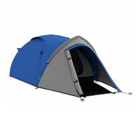 Outsunny Compact Camping Tent w/ Vestibule & Mesh Vents for Hiking Blue