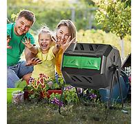 OutSunny Compost Bin Black 845-490BK