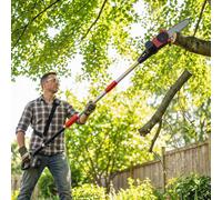 Outsunny Cordless Pole Chainsaw, 1.94M/2.56M Electric Chainsaw In Black