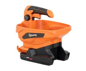 Outsunny Cordless Spreader, 3.3L Handheld Seed Spreader with Adjustable Scatter Width, Adjustable Flow, USB Charging Cable
