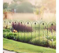 Outsunny Decorative Garden Fencing 8PCs 44in x 12.5ft Metal Border Edging