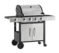 OutSunny Deluxe 4+1 846-066 BBQ Grill 55 x 1,180 x 1,130 mm Black, Silver