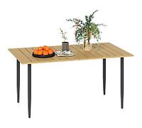 OutSunny Dining Table Steel, Metal 1,500 x 900 x 730 mm